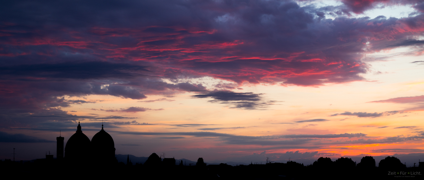 Abendrot über Florenz
